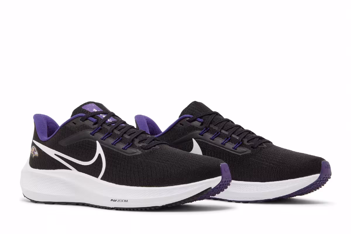 NFL x Nike Air Zoom Pegasus 39 Baltimore Ravens, view 9