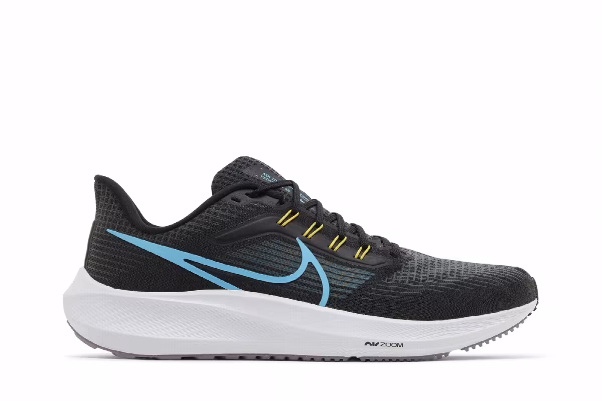 Nike Air Zoom Pegasus 39 Black Chlorine Blue, view 2