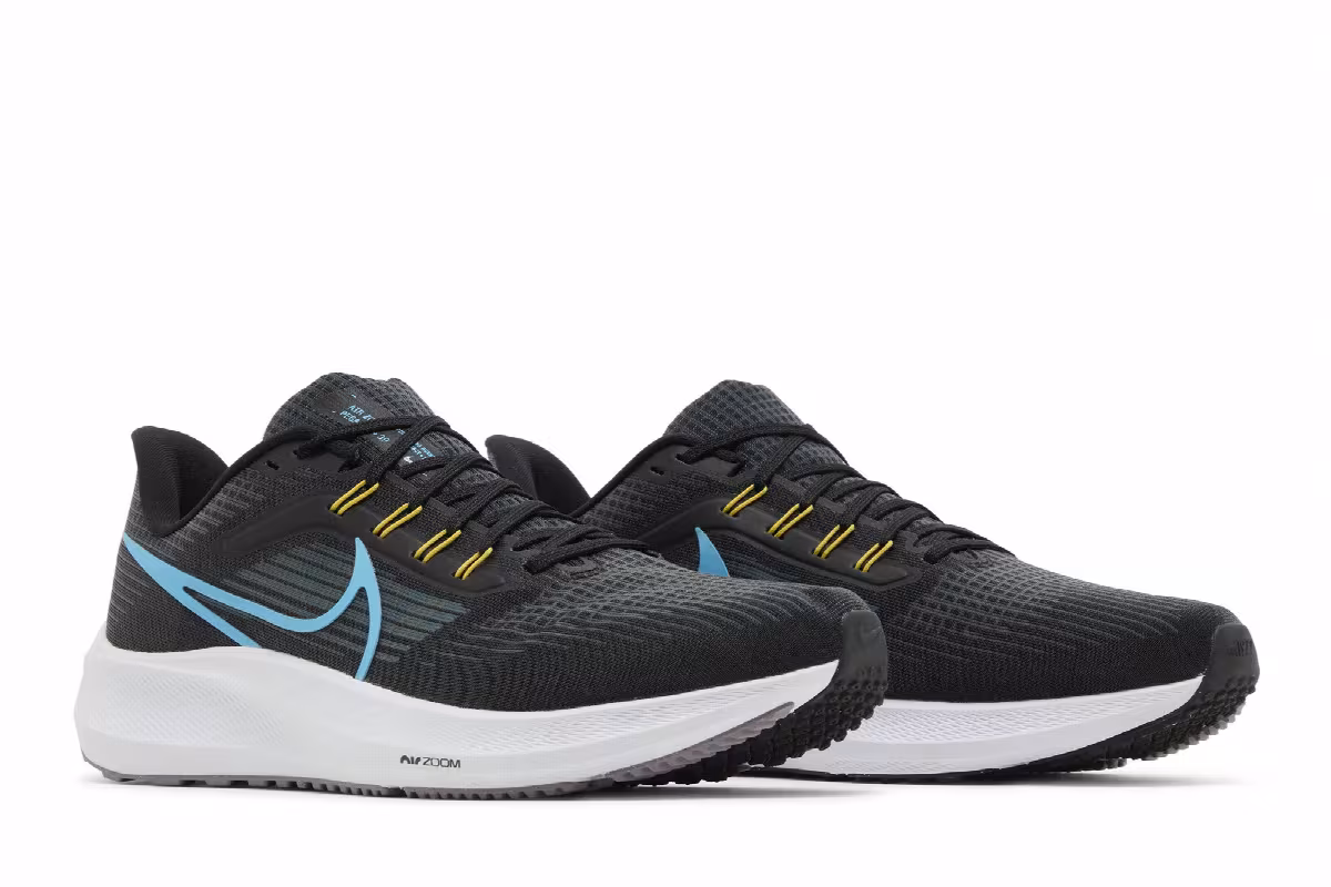 Nike Air Zoom Pegasus 39 Black Chlorine Blue, view 9