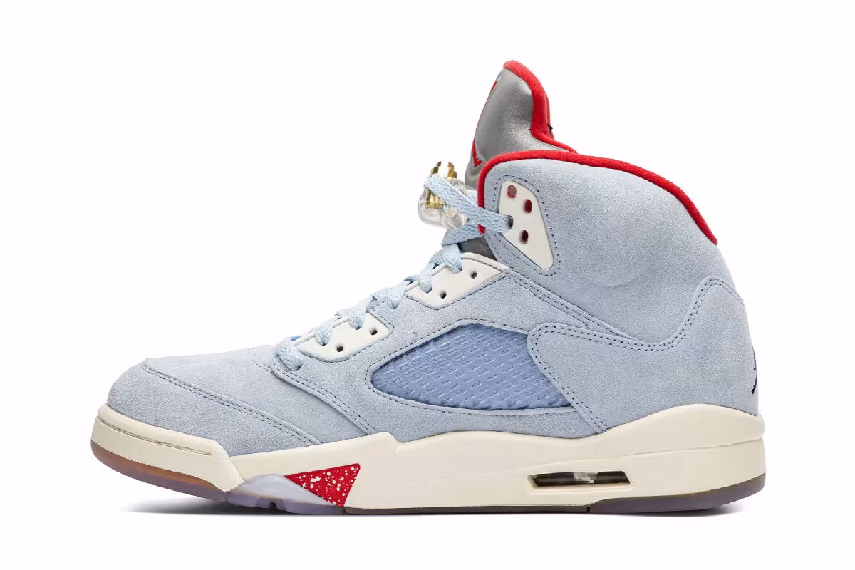 Trophy Room x Air Jordan 5 Ice Blue, view 4