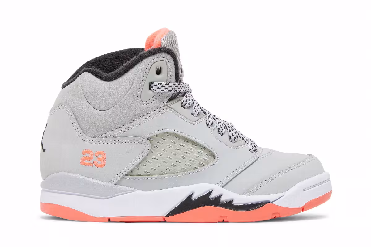 Air Jordan 5 PS Wolf Grey Hot Lava, view 2