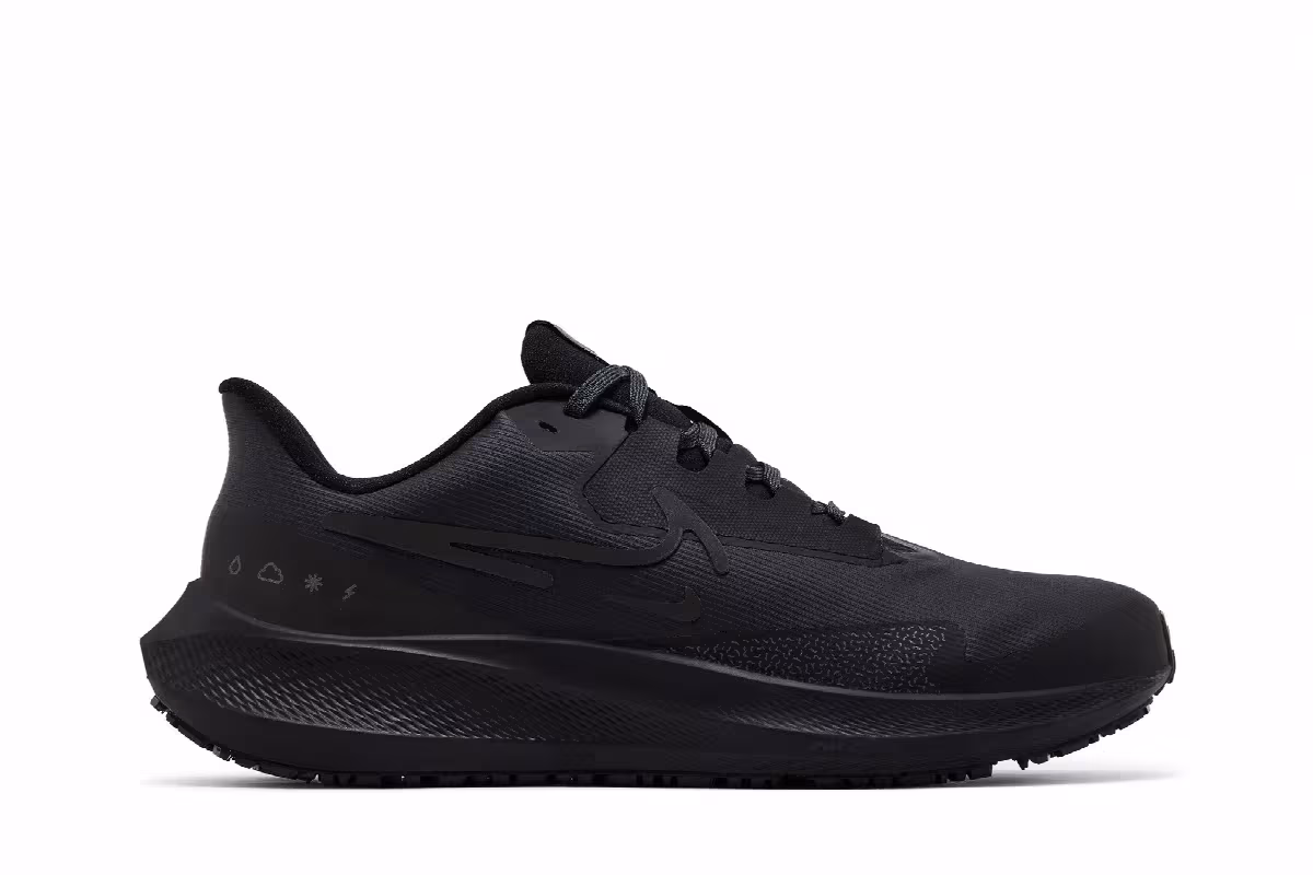 Nike Women's Air Zoom Pegasus 39 Shield Triple Black, view 2