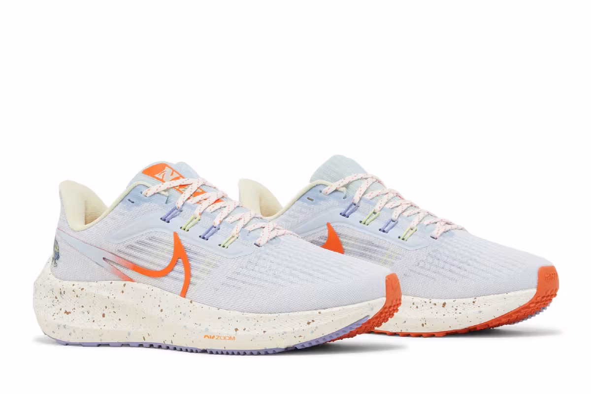 Nike Women's Air Zoom Pegasus 39 Light Thistle Safety Orange, view 9