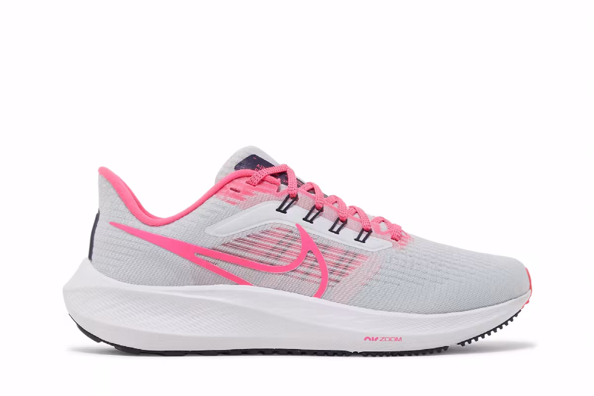 Nike Women's Air Zoom Pegasus 39 Pure Platinum Hyper Pink, view 2