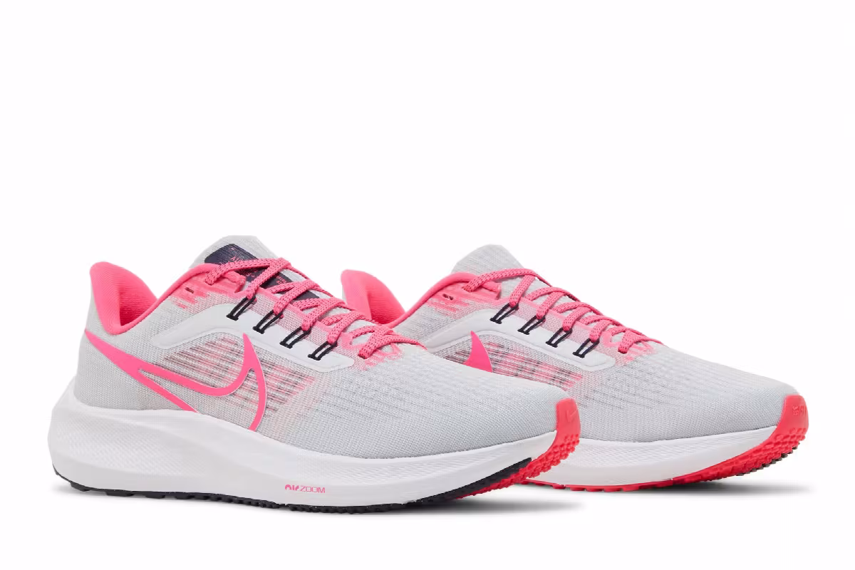 Nike Women's Air Zoom Pegasus 39 Pure Platinum Hyper Pink, view 9