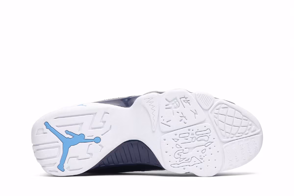 Air Jordan 9 Pearl Blue, UNC, view 5