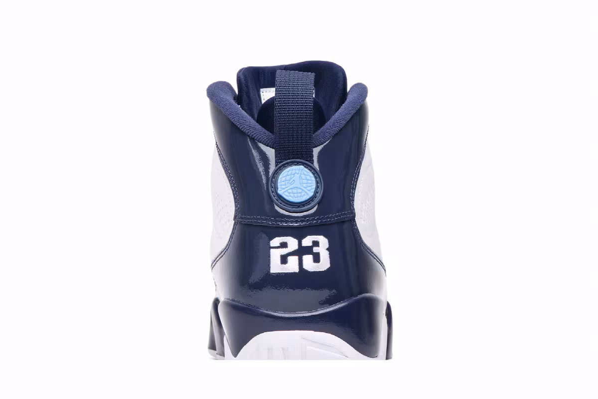 Air Jordan 9 Pearl Blue, UNC, view 8