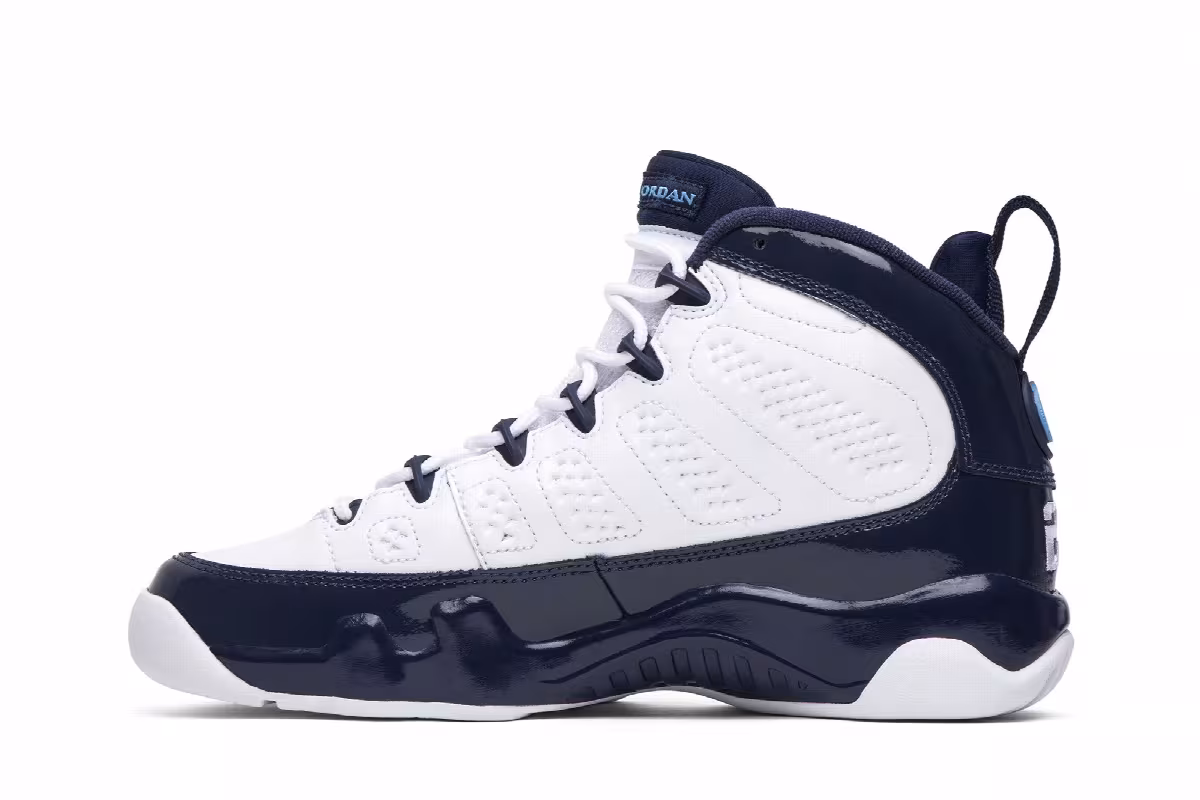 Air Jordan 9 GS UNC, view 4