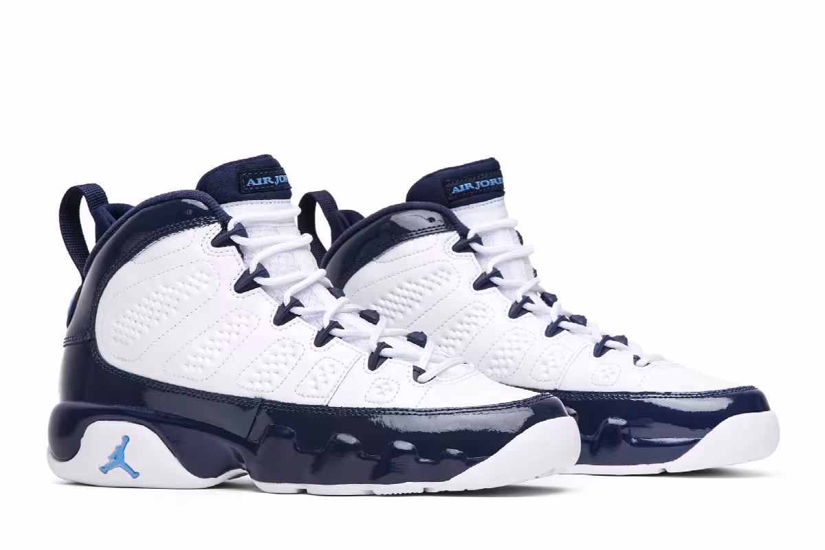 Air Jordan 9 GS UNC, view 9