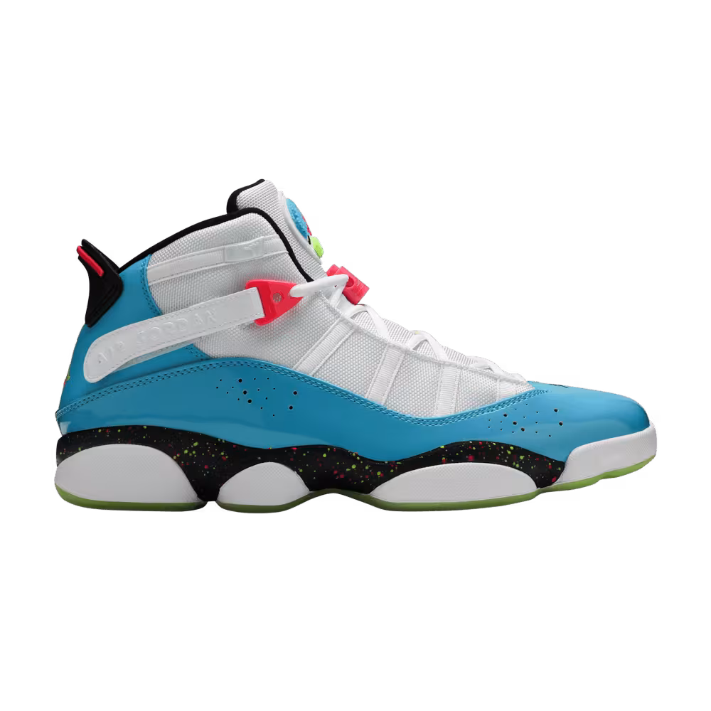 Air Jordan 6 Rings Blue Fury Cyber Pink