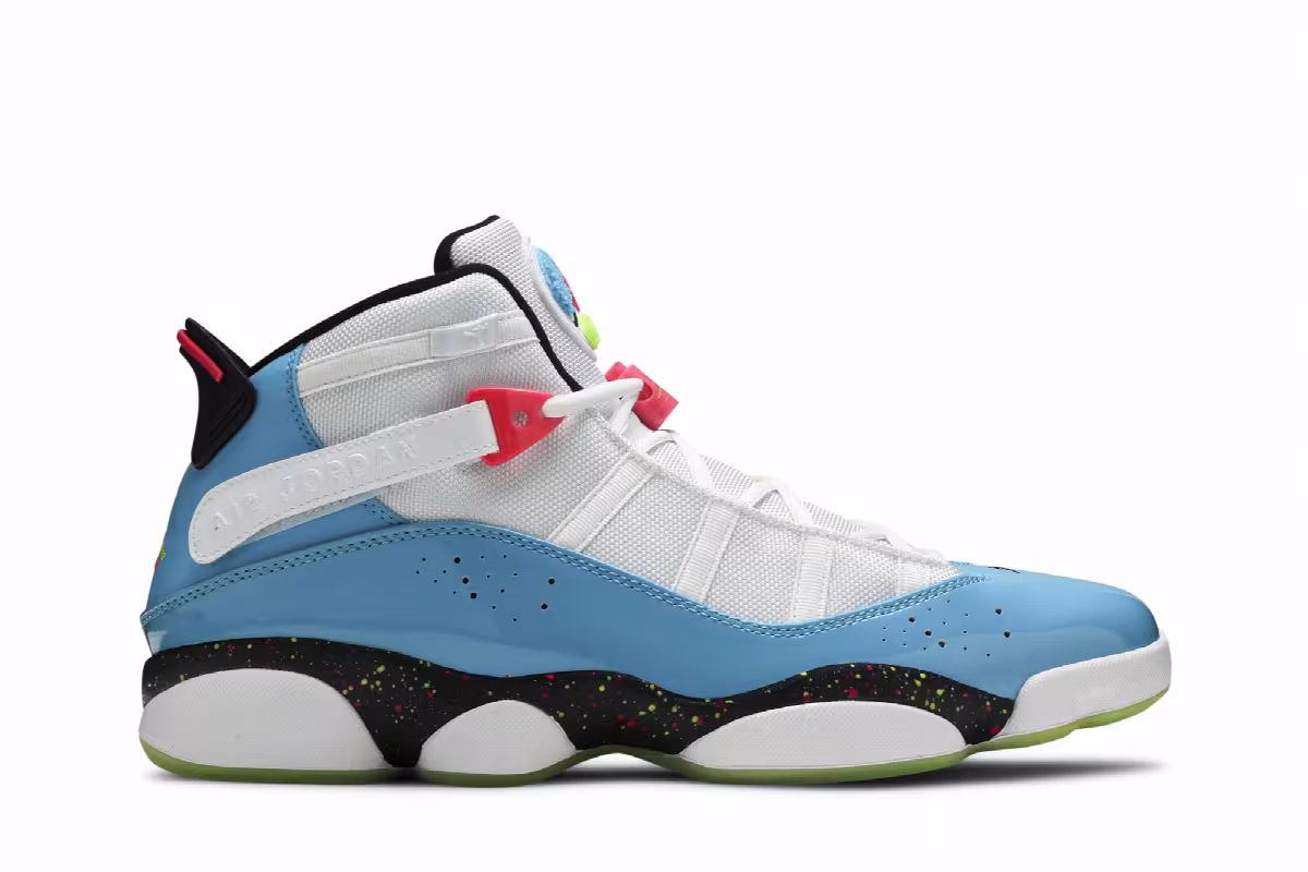 Air Jordan 6 Rings Blue Fury Cyber Pink, view 2