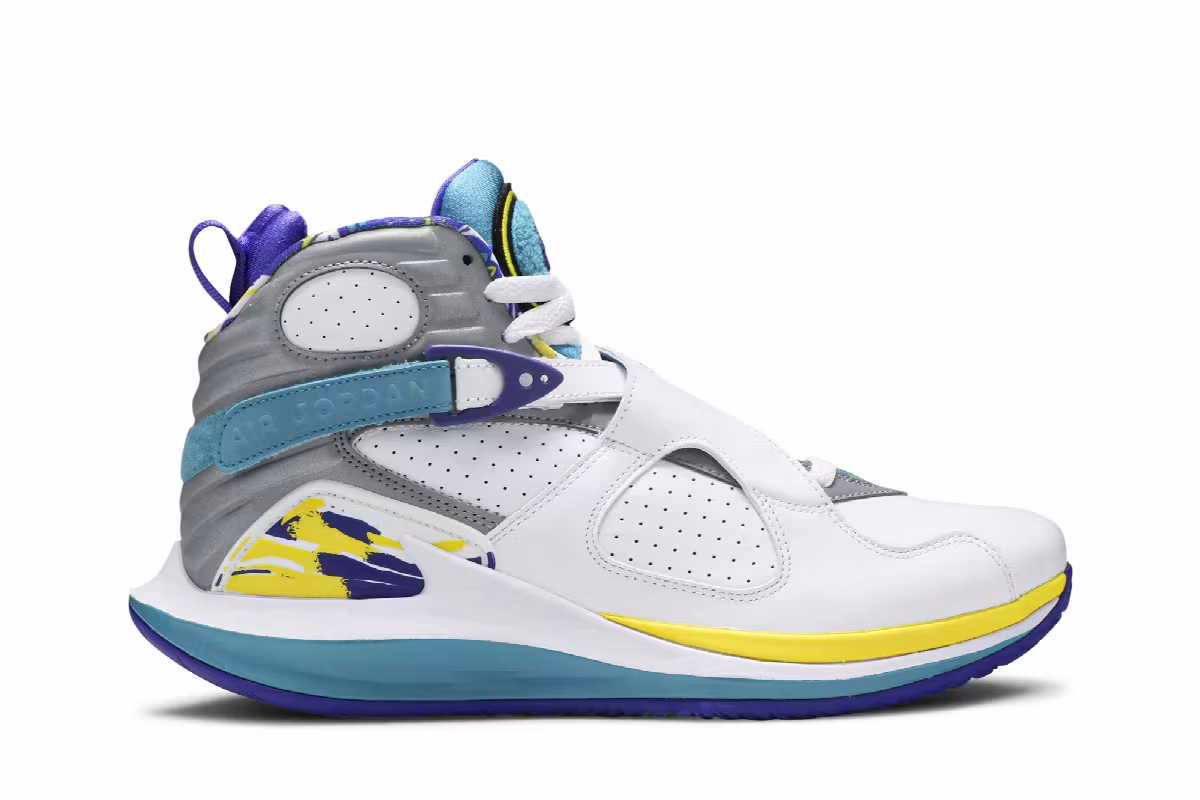 NikeCourt Air Zoom Zero x Women's Air Jordan 8 Aqua, view 2