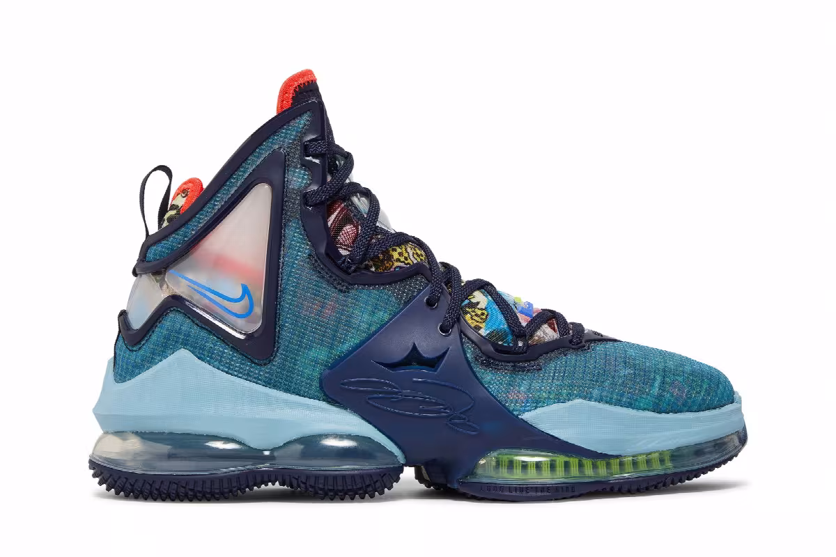 Nike LeBron 19 Fast Food - Dutch Blue, view 2