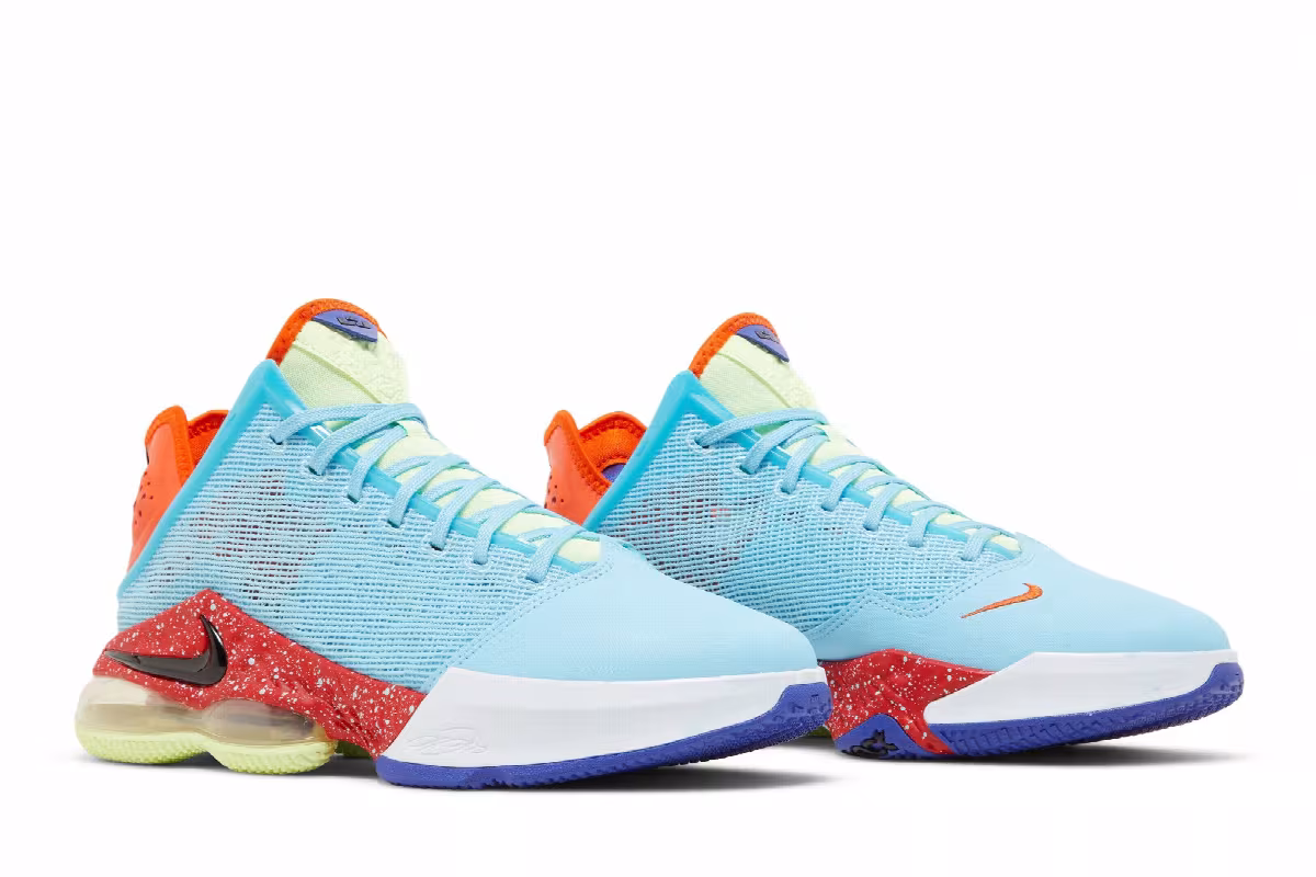 Nike LeBron 19 Low Blue Chill, view 9