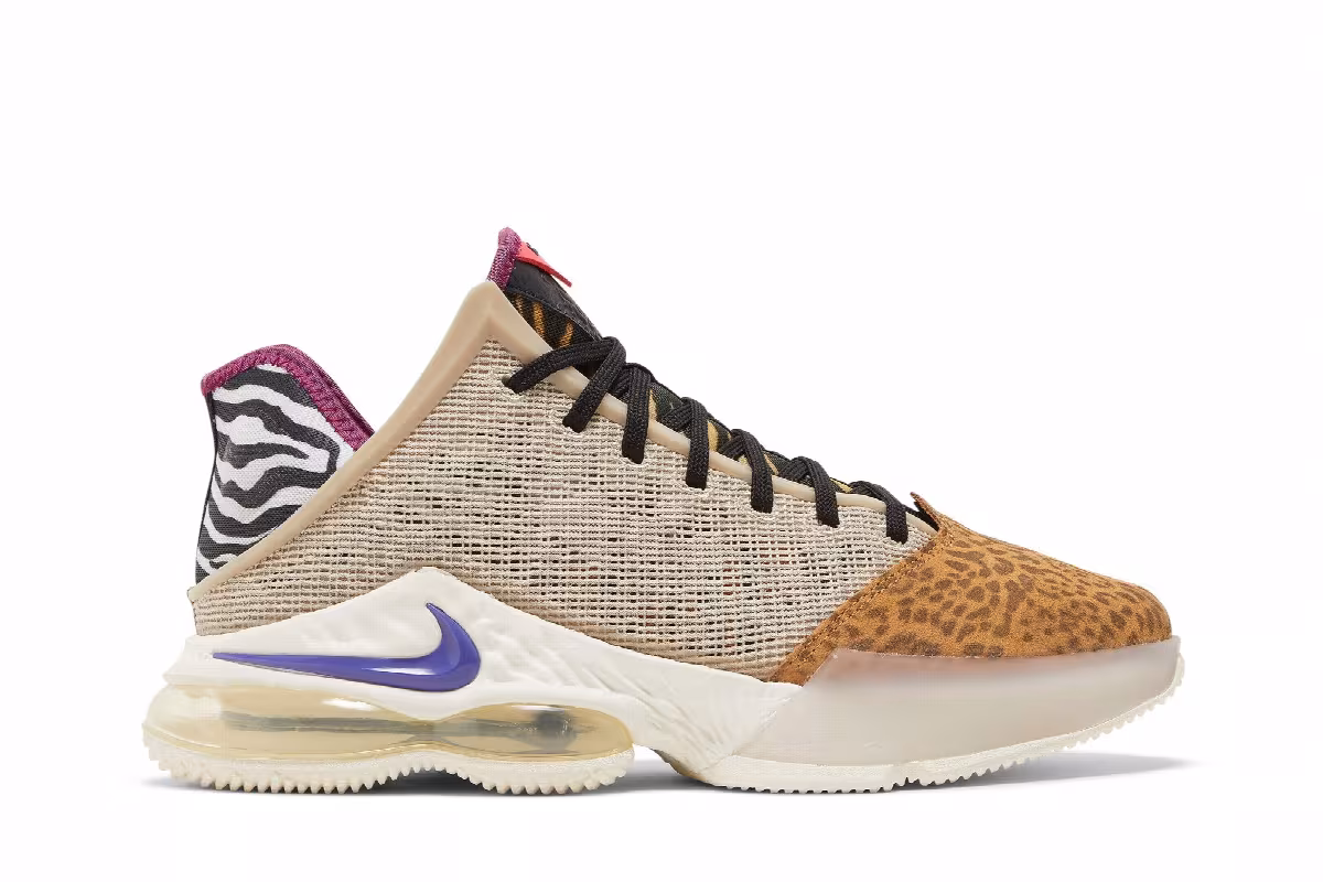Nike LeBron 19 Low Safari, view 2