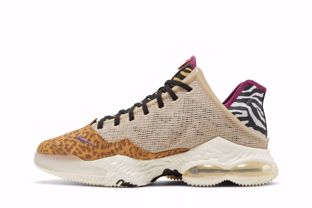 Nike LeBron 19 Low Safari, view 4