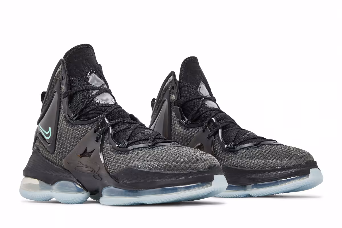 Nike LeBron 19 EP Black Aqua, view 9
