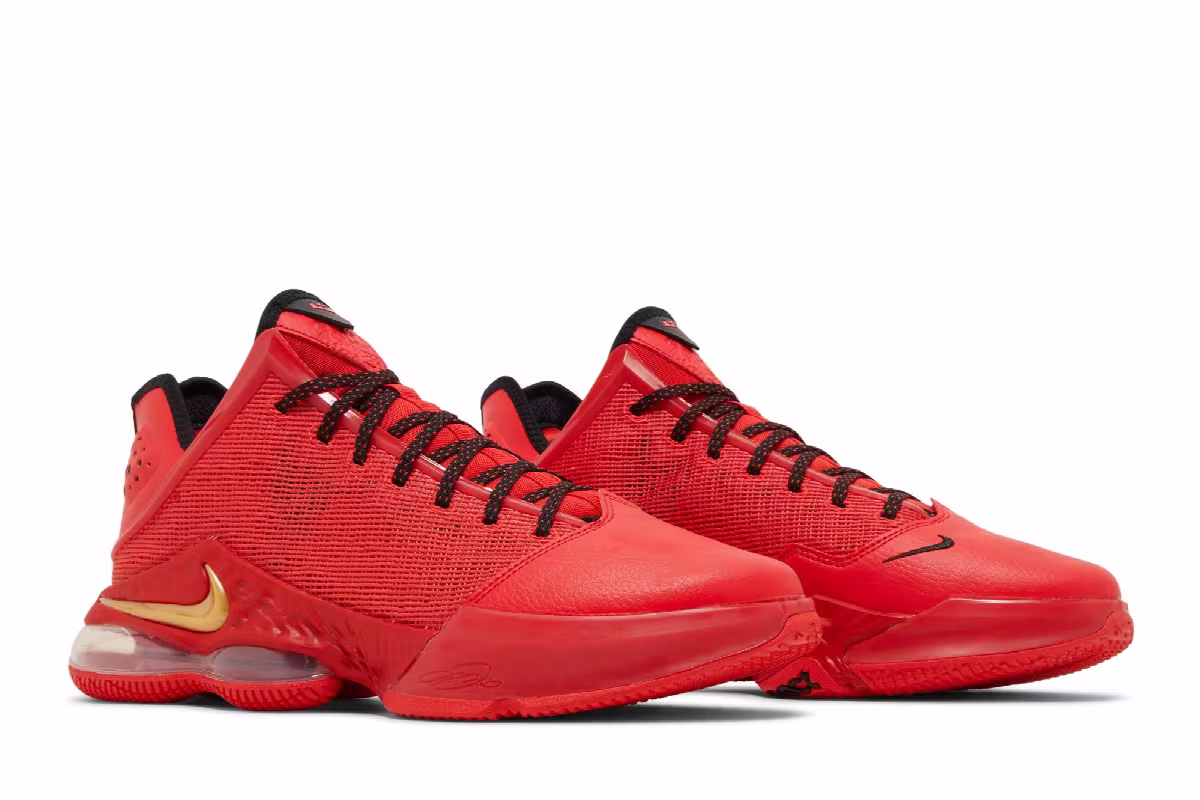 Nike LeBron 19 Low Light Crimson, view 9