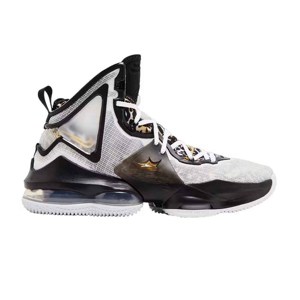 Nike LeBron 19 SE GS White Metallic Gold