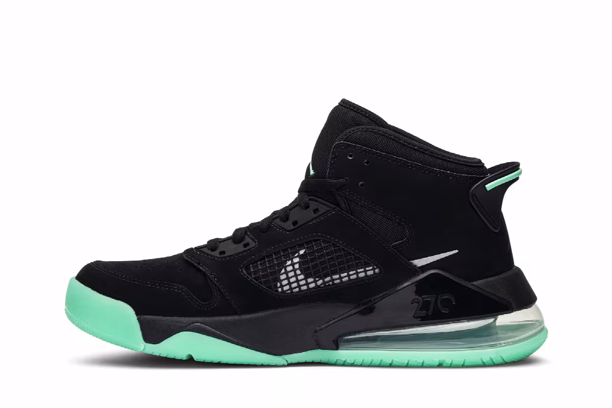 Air Jordan Mars 270 Green Glow, view 4