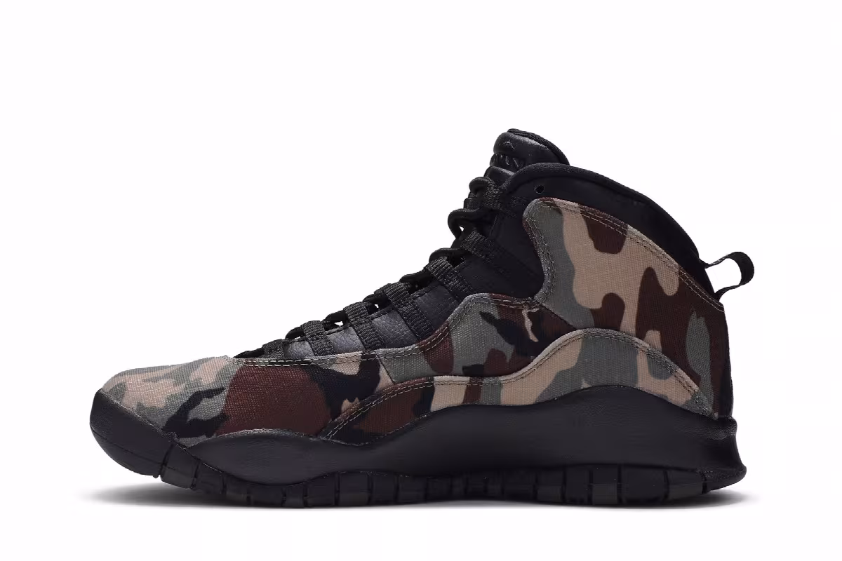 Air Jordan 10 Woodland Camo, view 4