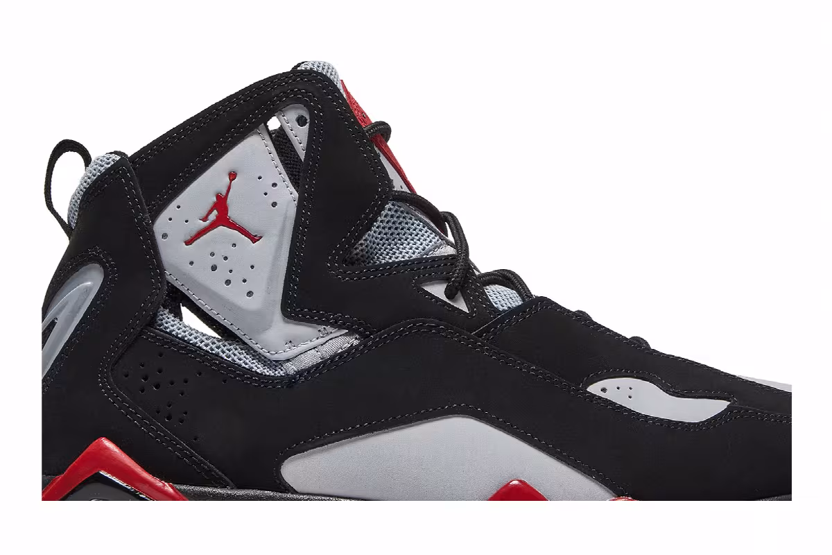 Air Jordan True Flight Black Red Grey, view 3