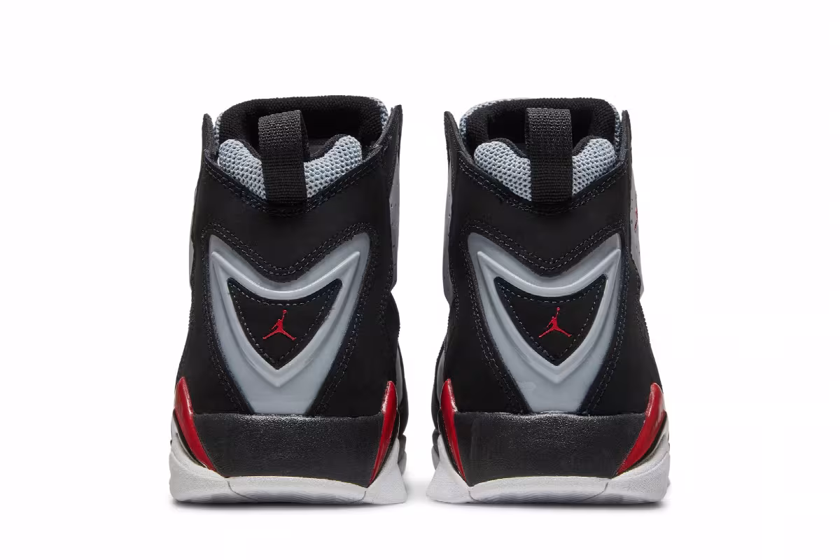 Air Jordan True Flight Black Red Grey, view 7