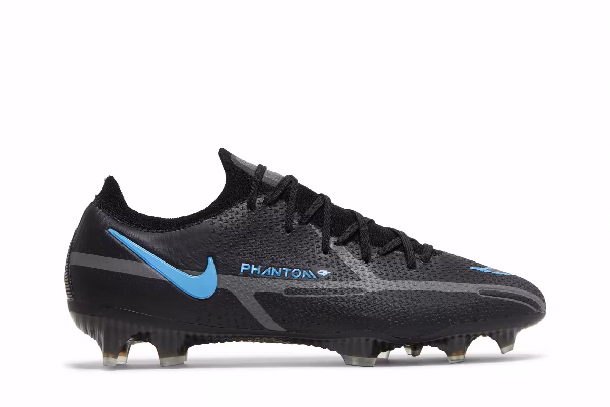 Nike Phantom GT2 Elite FG Black Iron Grey, view 2