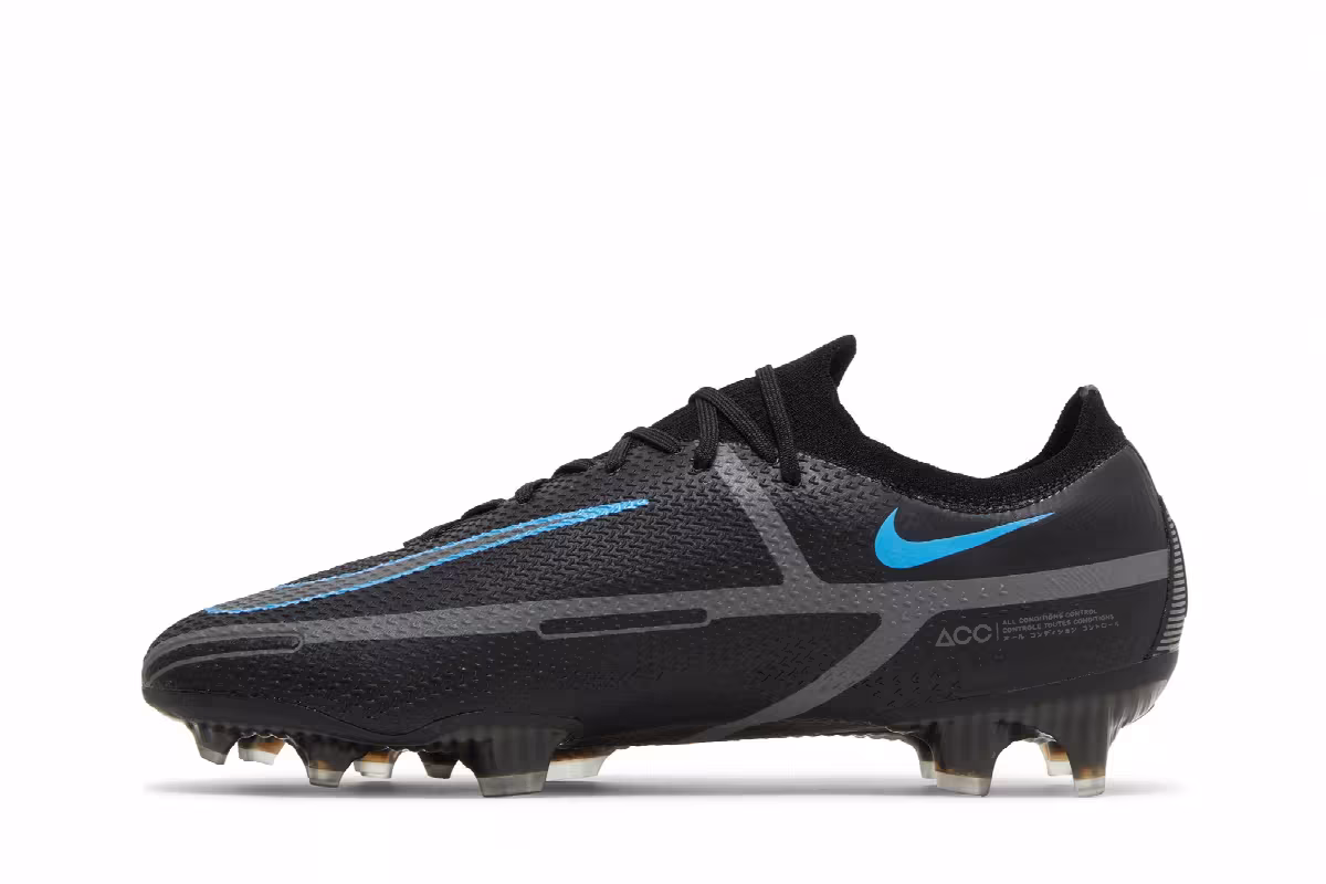 Nike Phantom GT2 Elite FG Black Iron Grey, view 4