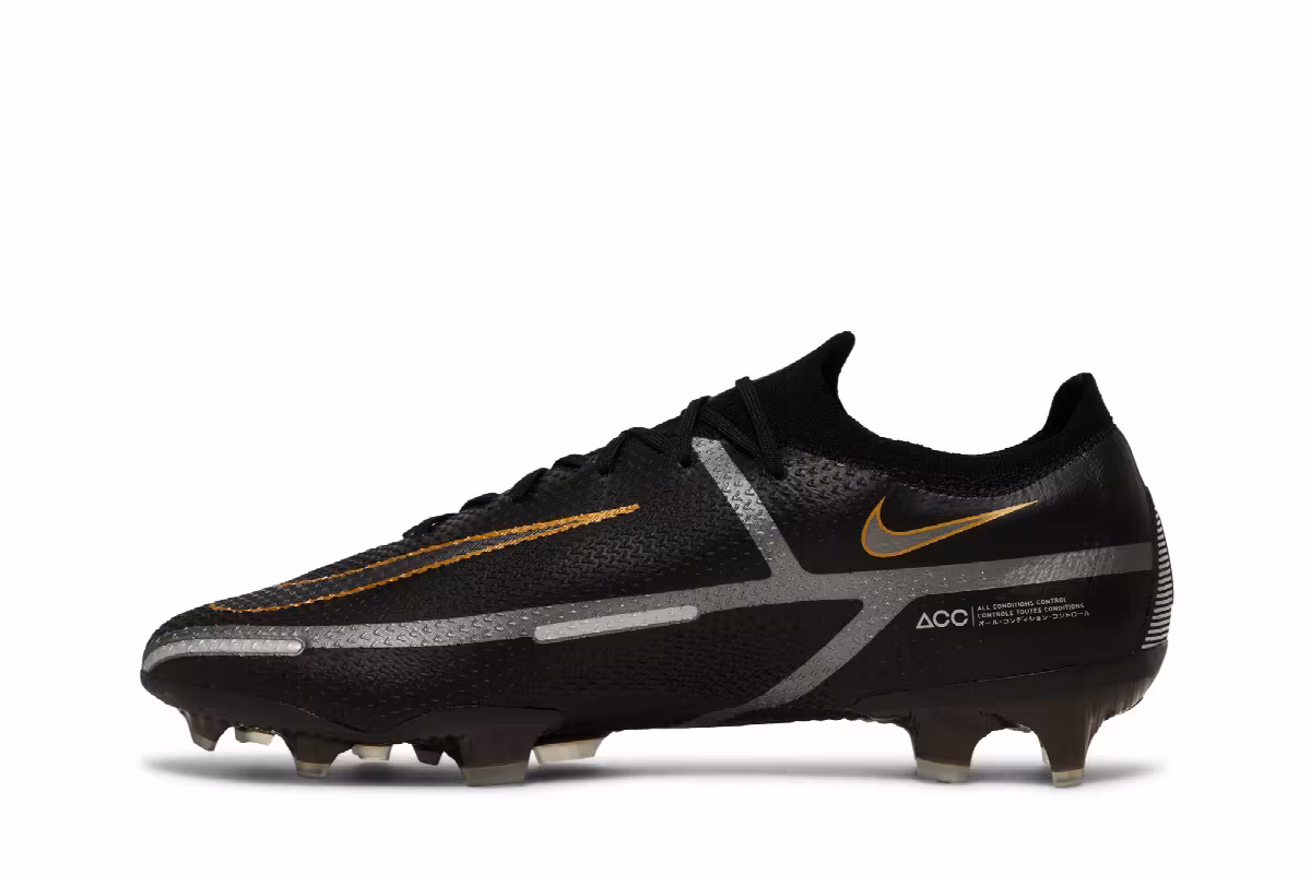 Nike Phantom GT2 Elite FG Black Metallic Gold, view 4