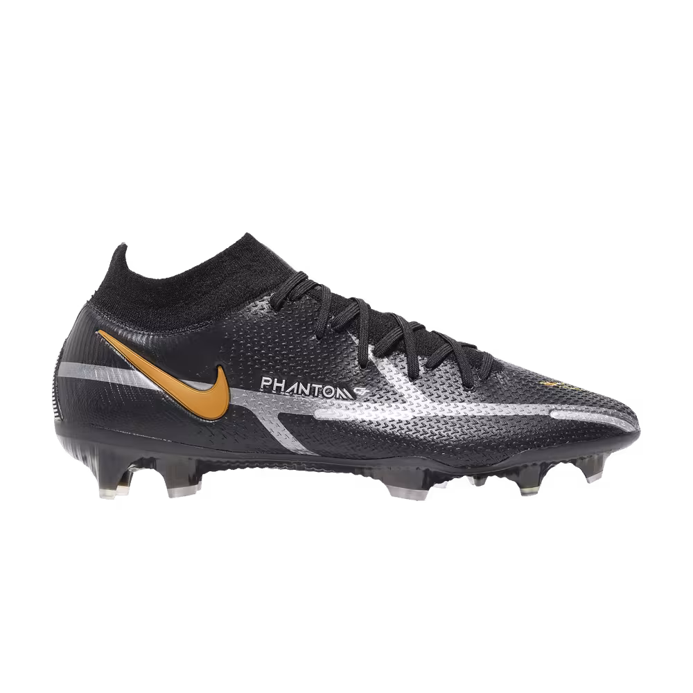 Nike Phantom GT2 DF Elite FG Black Metallic Gold