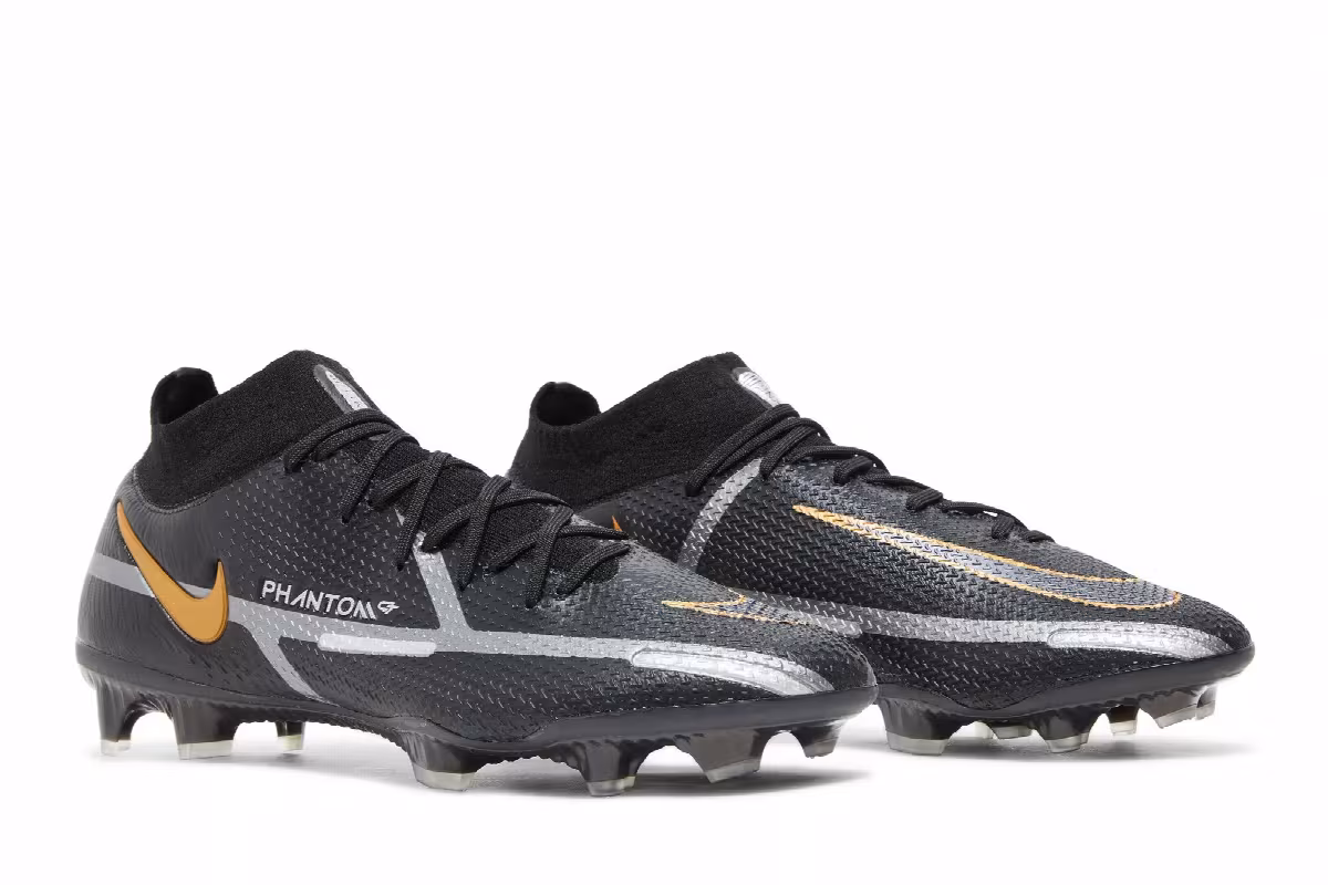 Nike Phantom GT2 DF Elite FG Black Metallic Gold, view 9