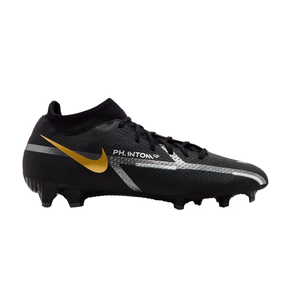 Nike Phantom GT2 Academy DF MG Black Metallic Gold