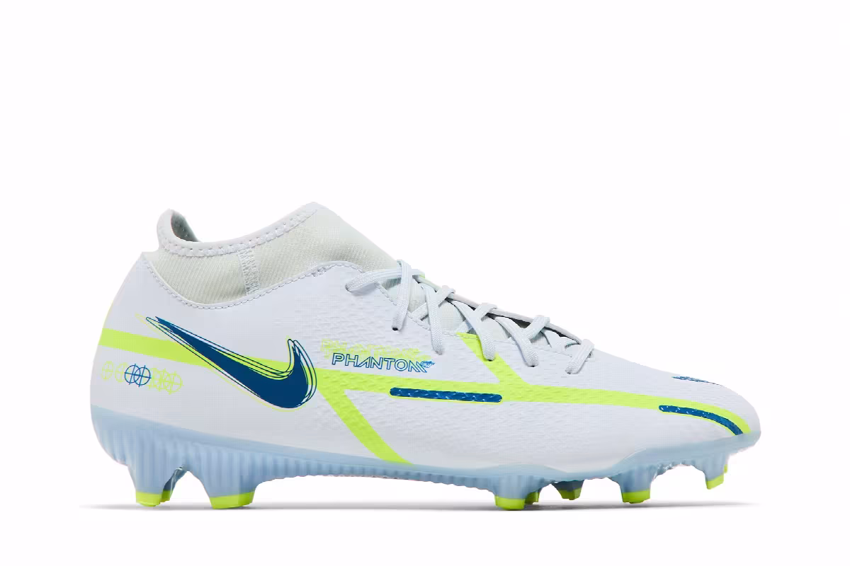 Nike Phantom GT2 Academy DF MG Grey Dark Marina Blue, view 2