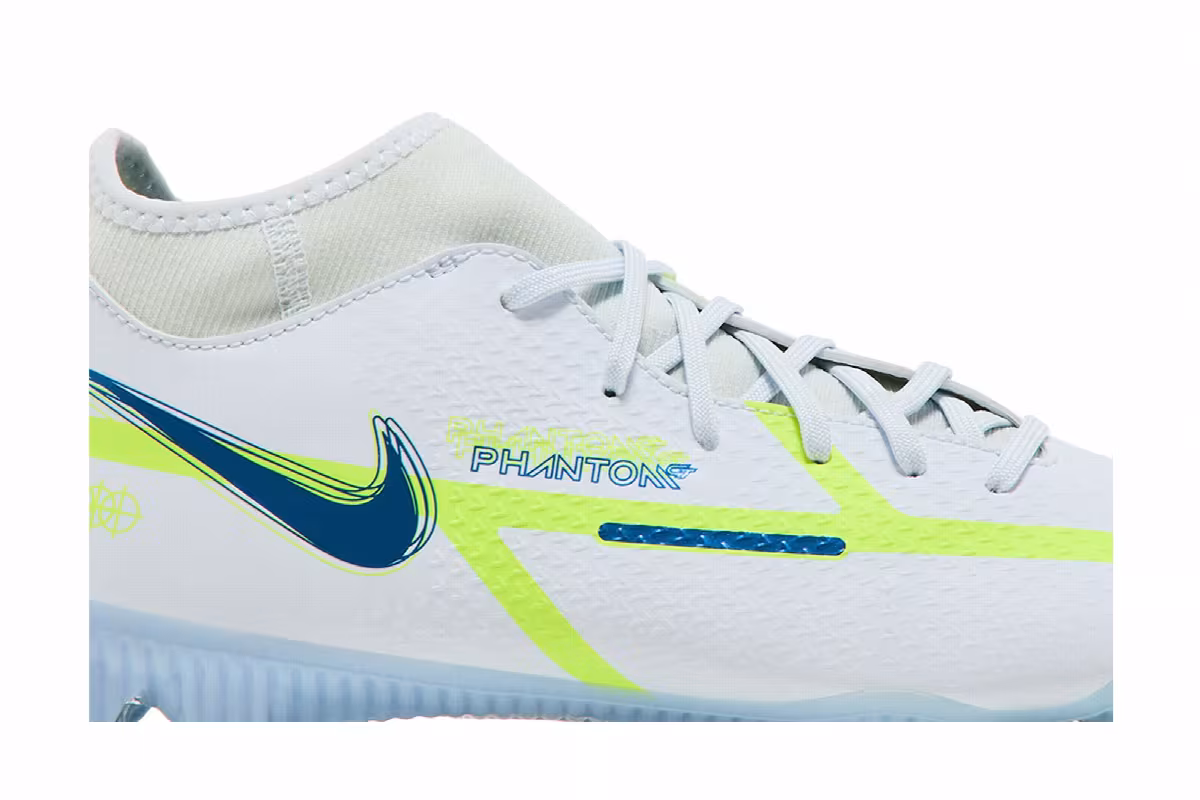 Nike Phantom GT2 Academy DF MG Grey Dark Marina Blue, view 3