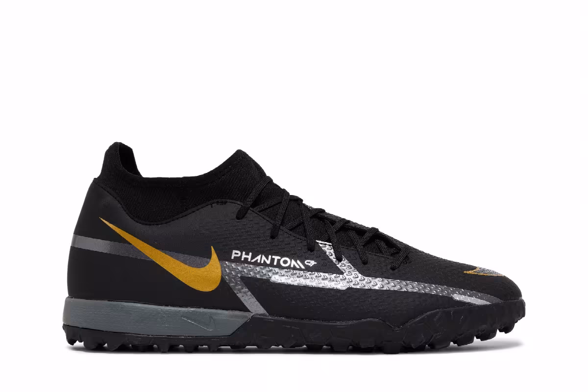 Nike Phantom GT2 Academy DF TF Black Metallic Dark Grey, view 2