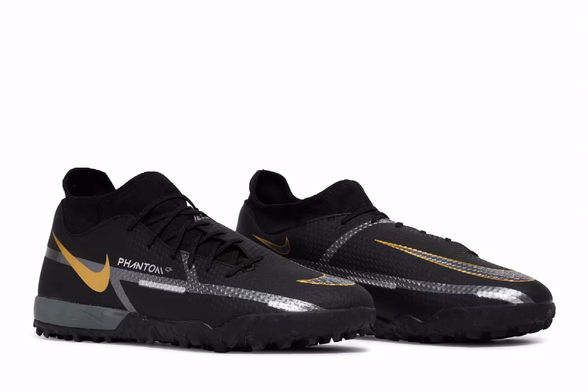 Nike Phantom GT2 Academy DF TF Black Metallic Dark Grey, view 9