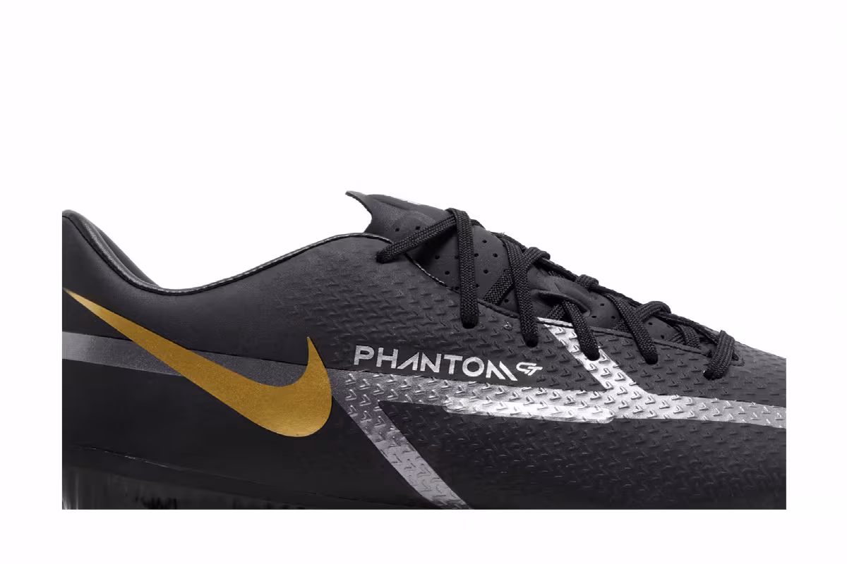 Nike Phantom GT2 Academy MG Black Metallic Gold, view 3