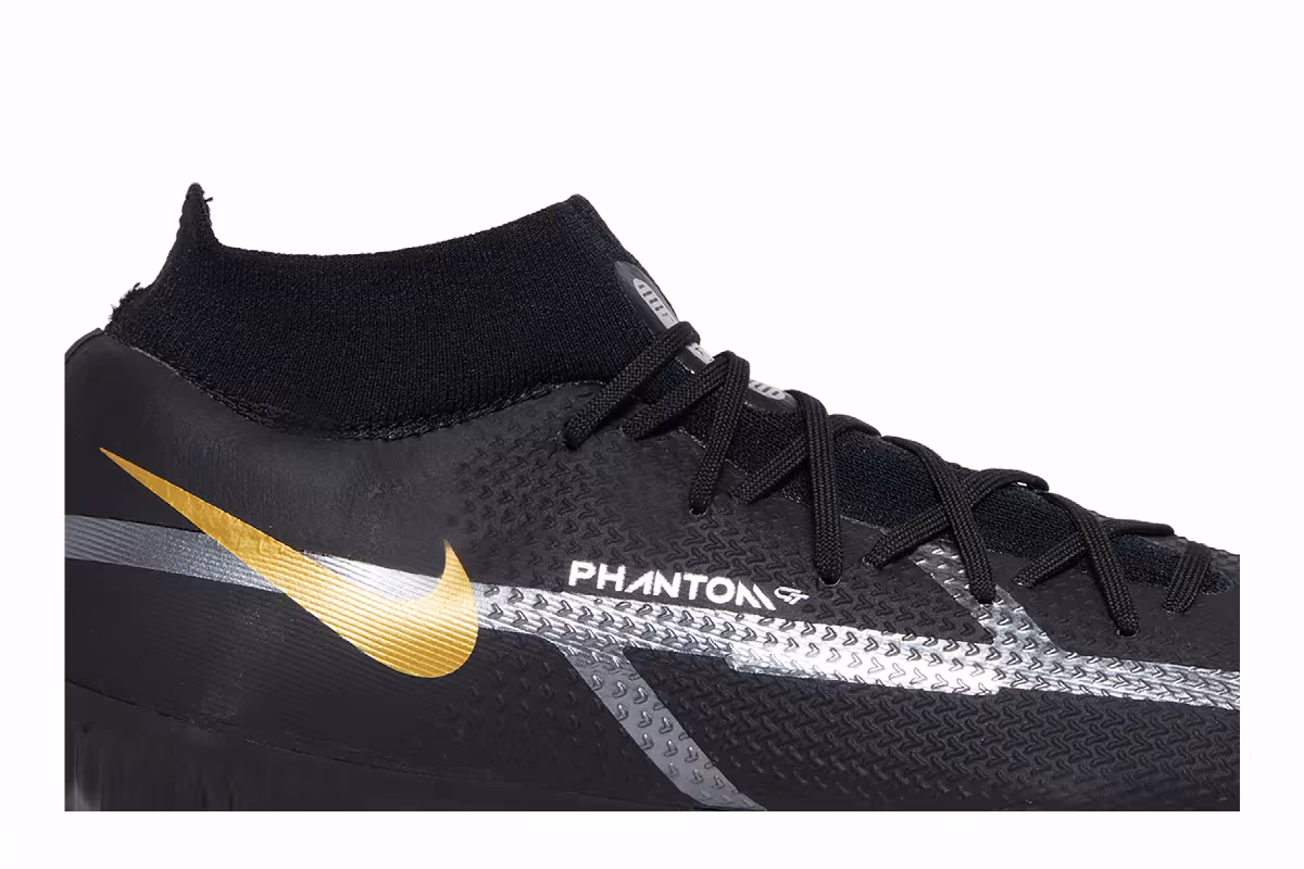 Nike Phantom GT 2 Pro DF FG Black Metallic Gold, view 3
