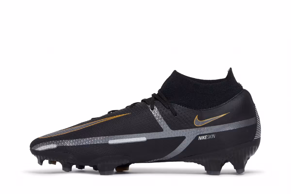 Nike Phantom GT 2 Pro DF FG Black Metallic Gold, view 4