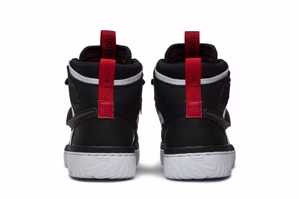 Air Jordan 1 React High Black White, view 7