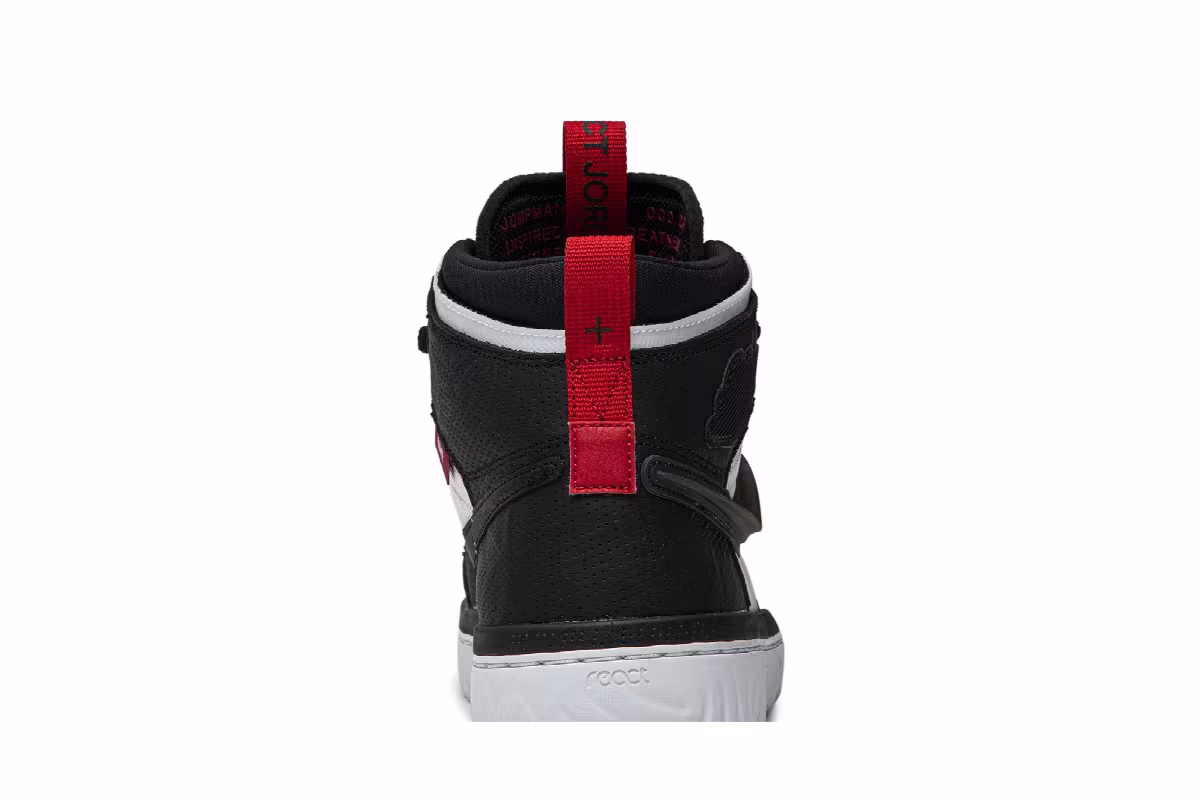 Air Jordan 1 React High Black White, view 8