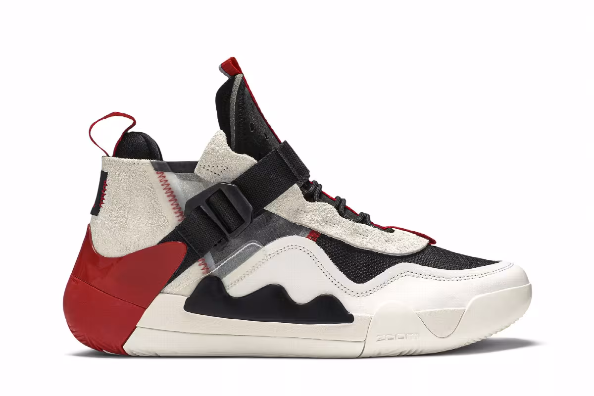 Air Jordan Defy SP White Black Red, view 2