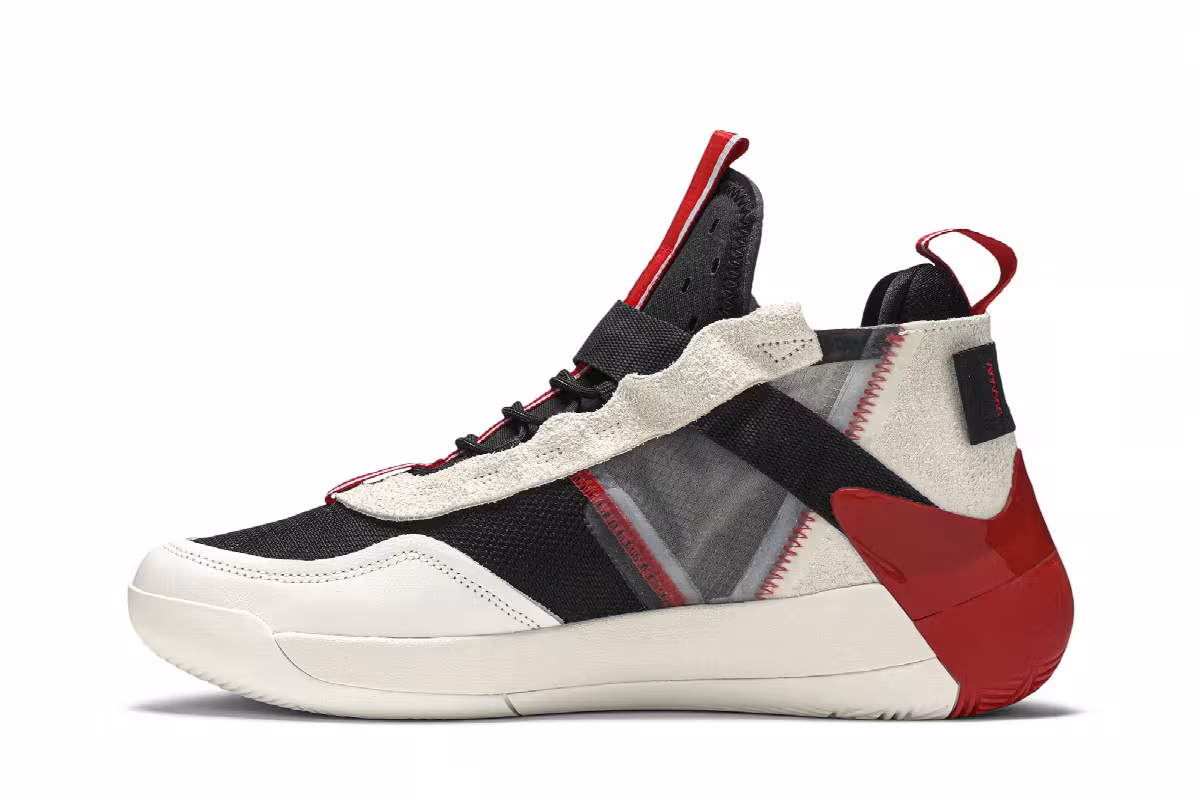 Air Jordan Defy SP White Black Red, view 4