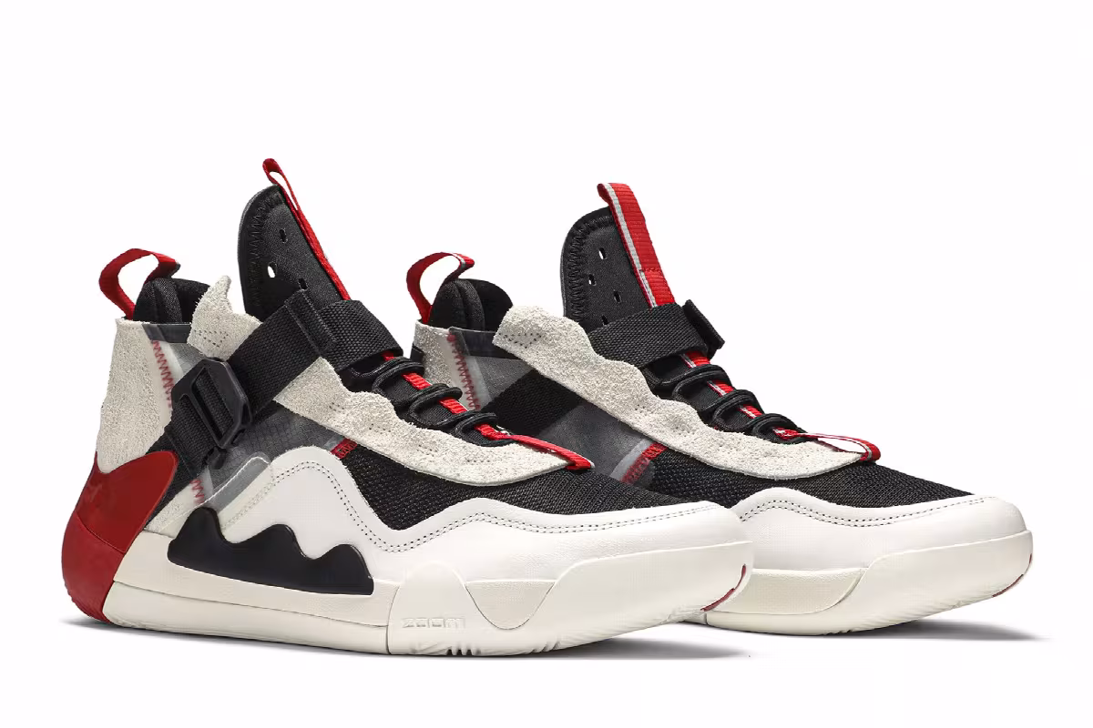 Air Jordan Defy SP White Black Red, view 9