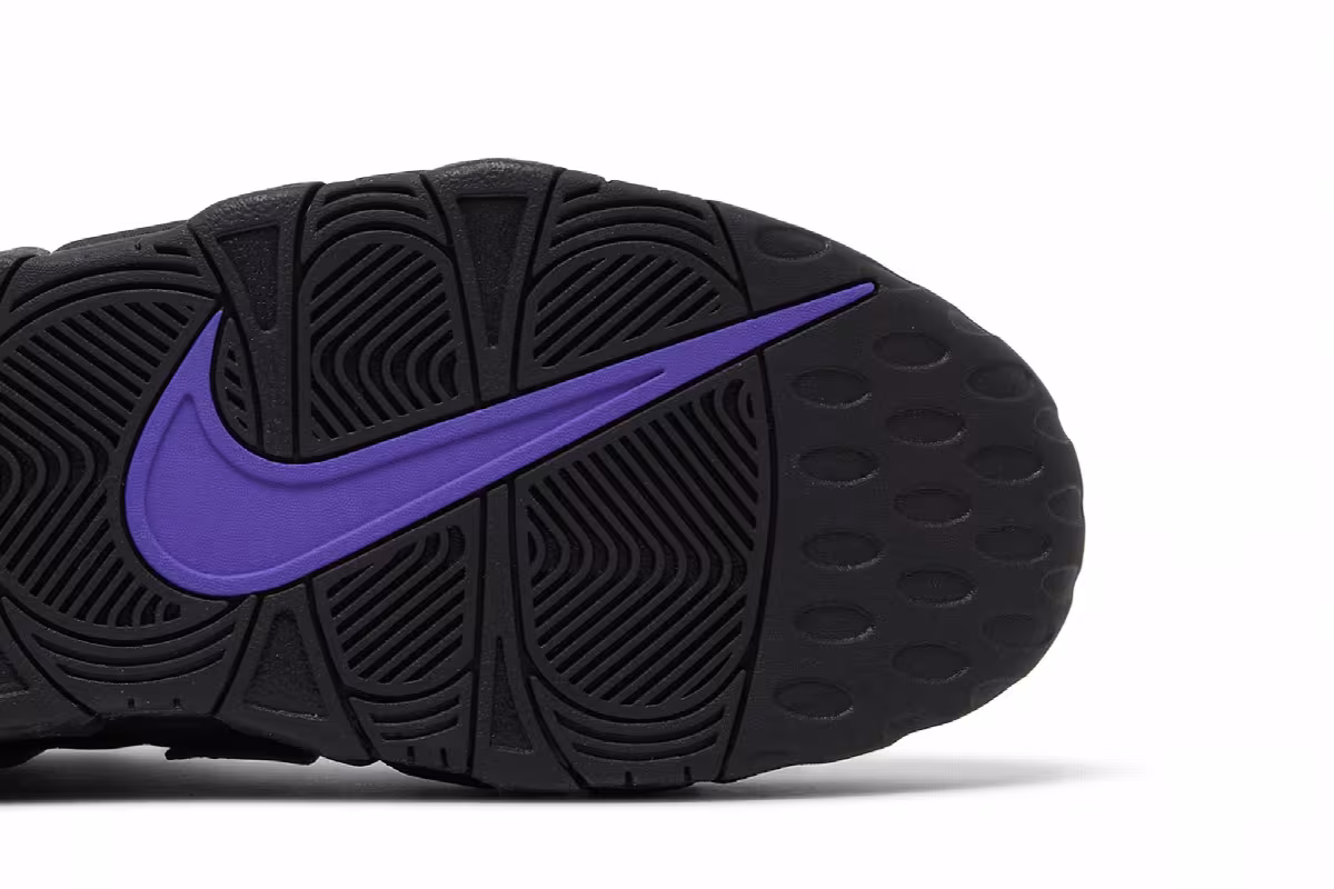 Nike Air More Uptempo Black Action Grape, view 6