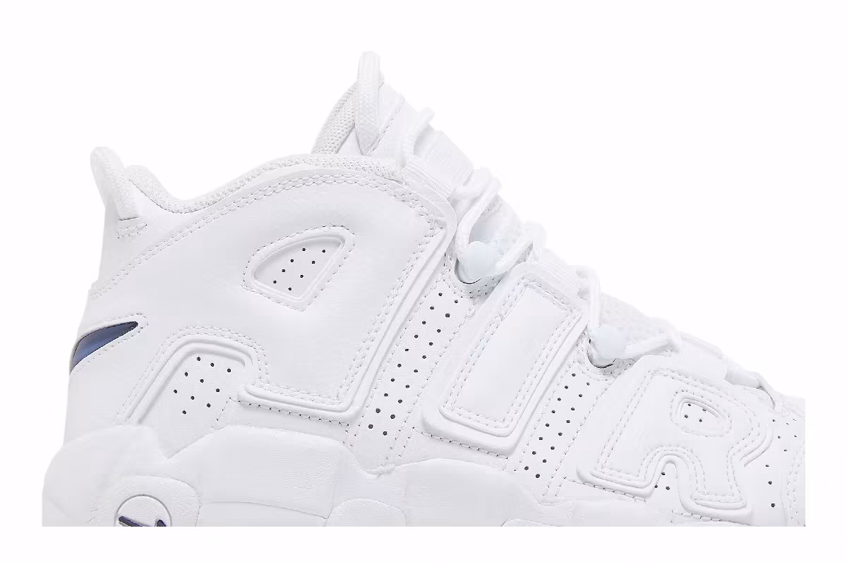 Nike Air More Uptempo GS White Midnight Navy, view 3
