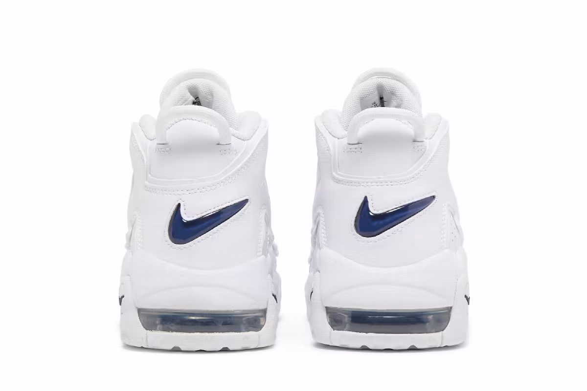 Nike Air More Uptempo GS White Midnight Navy, view 7