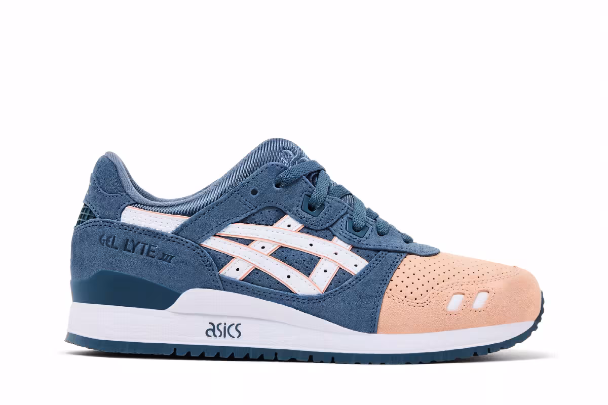 Kith x ASICS Gel-Lyte III Remastered Salmon Toe, view 2