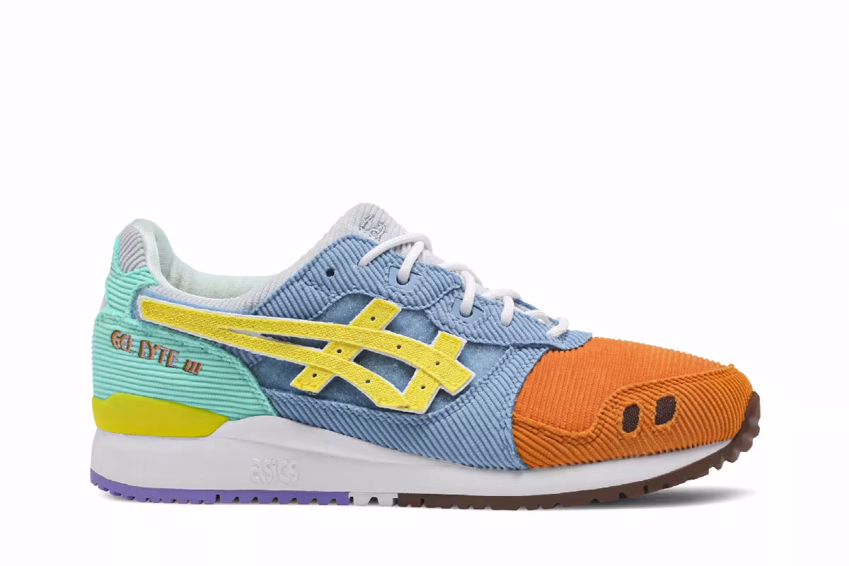 Sean Wotherspoon x Atmos x ASICS Gel Lyte 3 Corduroy, view 2
